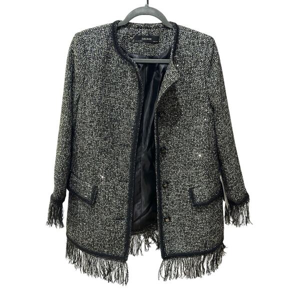 Zara metallic evening jacket. Size S. NWT - Picture 1 of 16